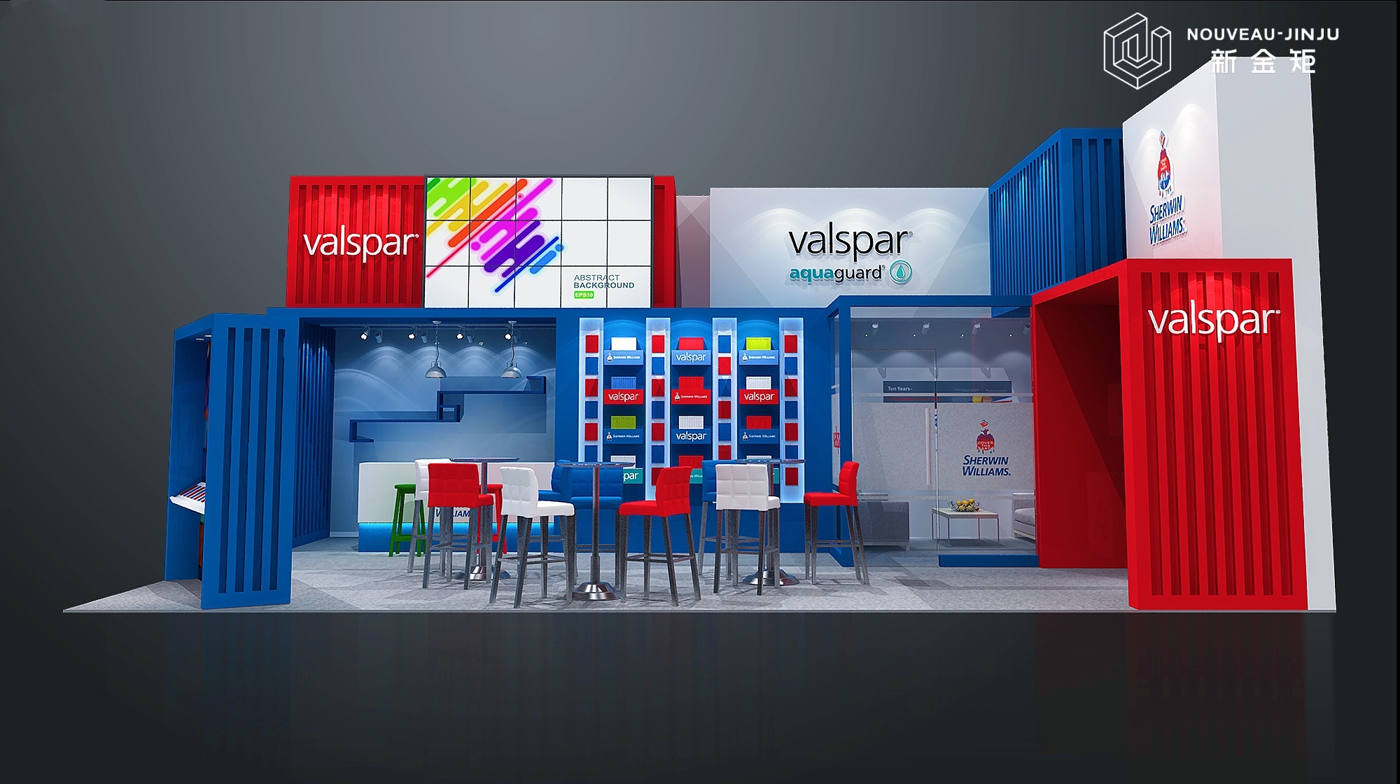 把展臺裝進集裝箱里，工業(yè)風效果拉滿！